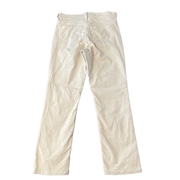 J Crew Corduroy Straight Leg Pants Womens 29 Jean Creamy White Classic Fine Wale - Picture 4 of 10